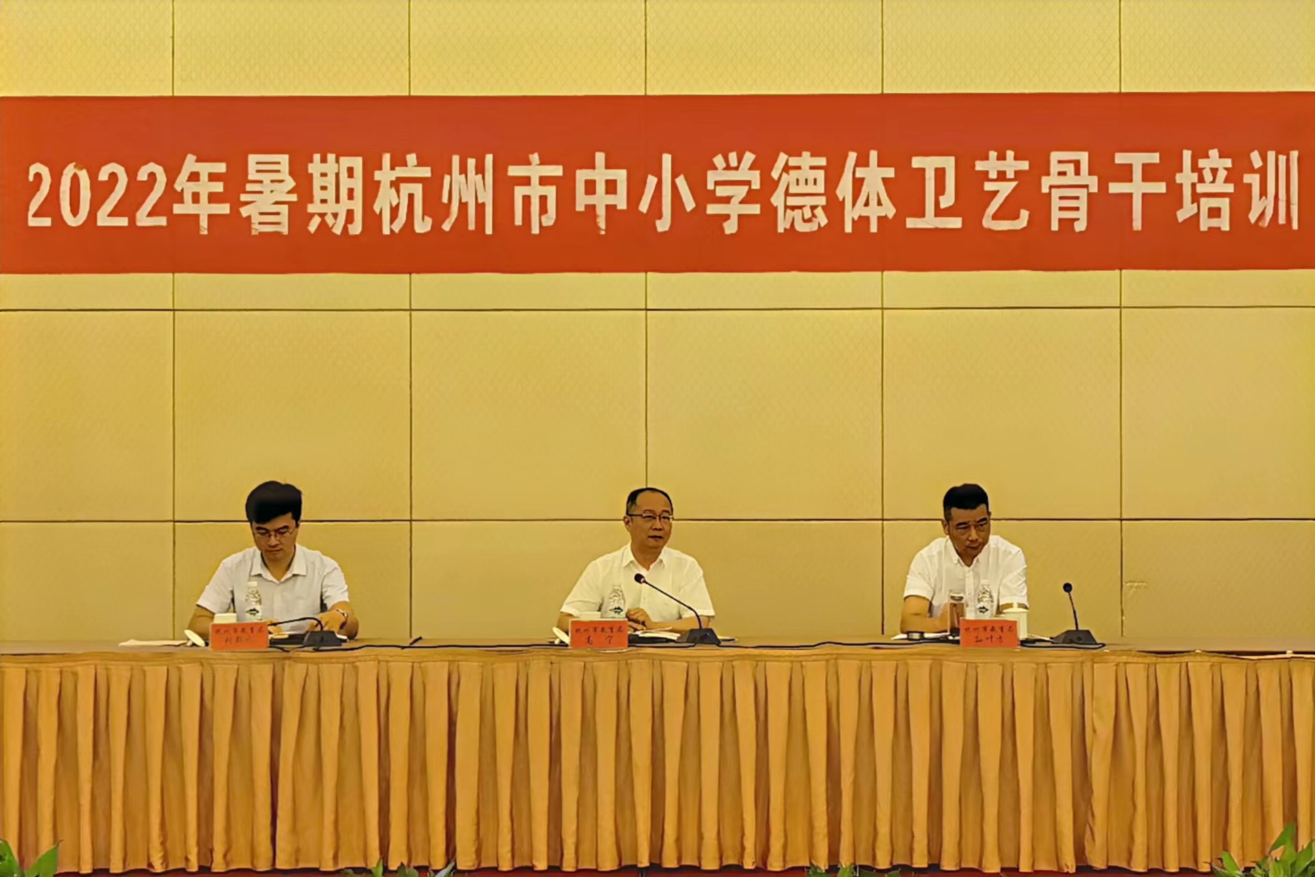 2022年暑期杭州市中小学德体卫艺骨干培训会议圆满举行